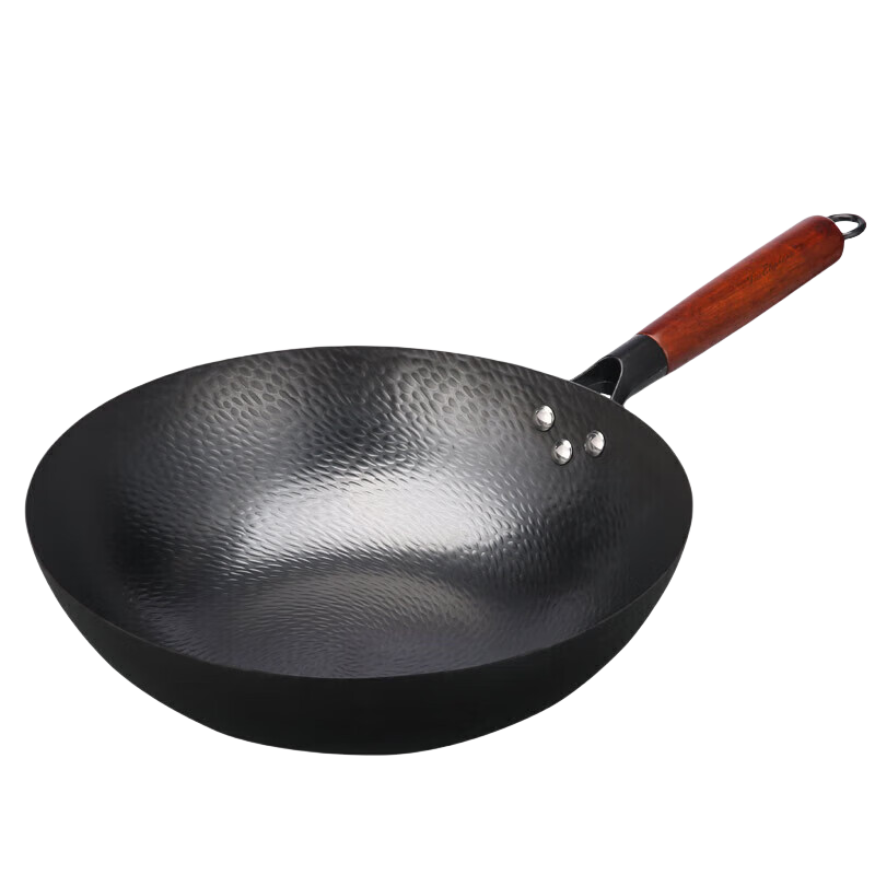 火象龙鳞纹手工捶打铁锅HXG-CG348/个