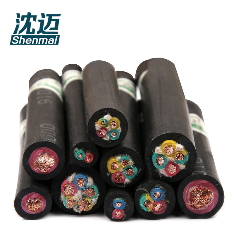 沈迈 橡套软电缆 MYQ3*2.5+1*2.5mm² /米高清大图