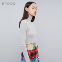 ERDOS 20通勤百搭女高领羊绒针织衫修身打底衫