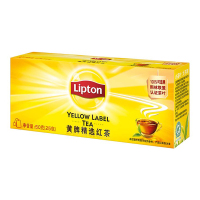 立顿Lipton 红茶 茶叶 黄牌精选经典 斯里兰卡红茶 冲饮袋泡茶包2g*25包