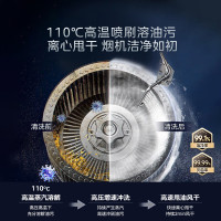 [高温蒸汽洗]美的(Midea)AK7Pro升级款顶侧一体跨界双腔 烟灶联动28m³大吸力 变频巡航 超薄近吸抽油烟机