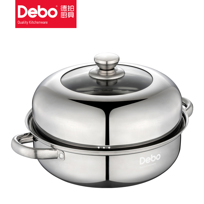 德铂(Debo) DEP-DS146 艾琳诺 不锈钢单层蒸锅 26cm