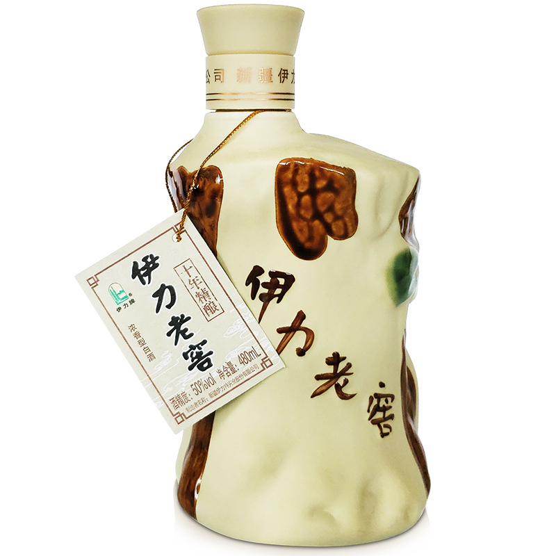 伊力特 50度伊力老窖十年精酿480ml*6瓶 整箱装 浓香型白酒 新疆特产