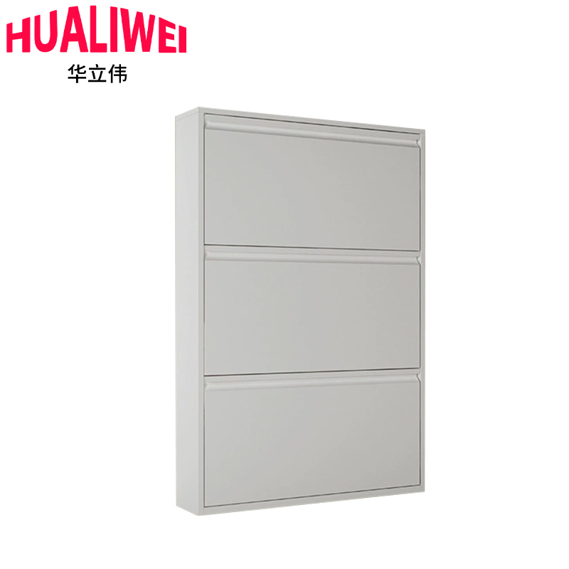 华立伟白色鞋柜 钢制 个高清大图