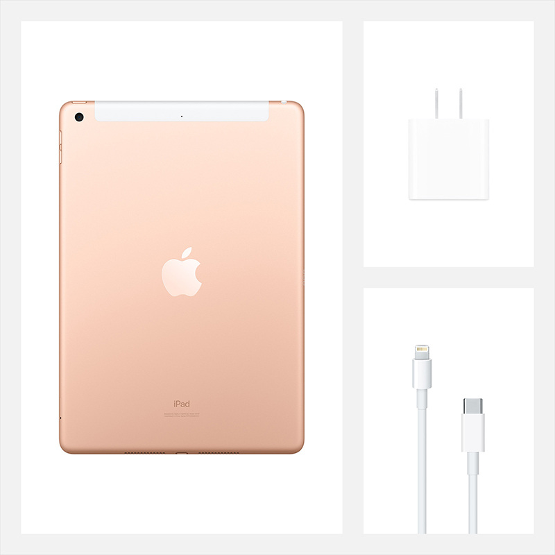 2020新款 Apple iPad 10.2英寸 32G(Wi-Fi + Cellular)平板电脑 MYMY2CH/A 金色