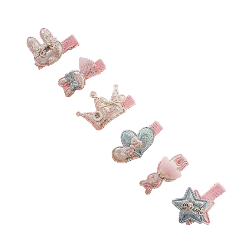 女童发夹不伤发宝宝卡子儿童皇冠头饰公主小发卡婴儿边夹发饰饰品 6