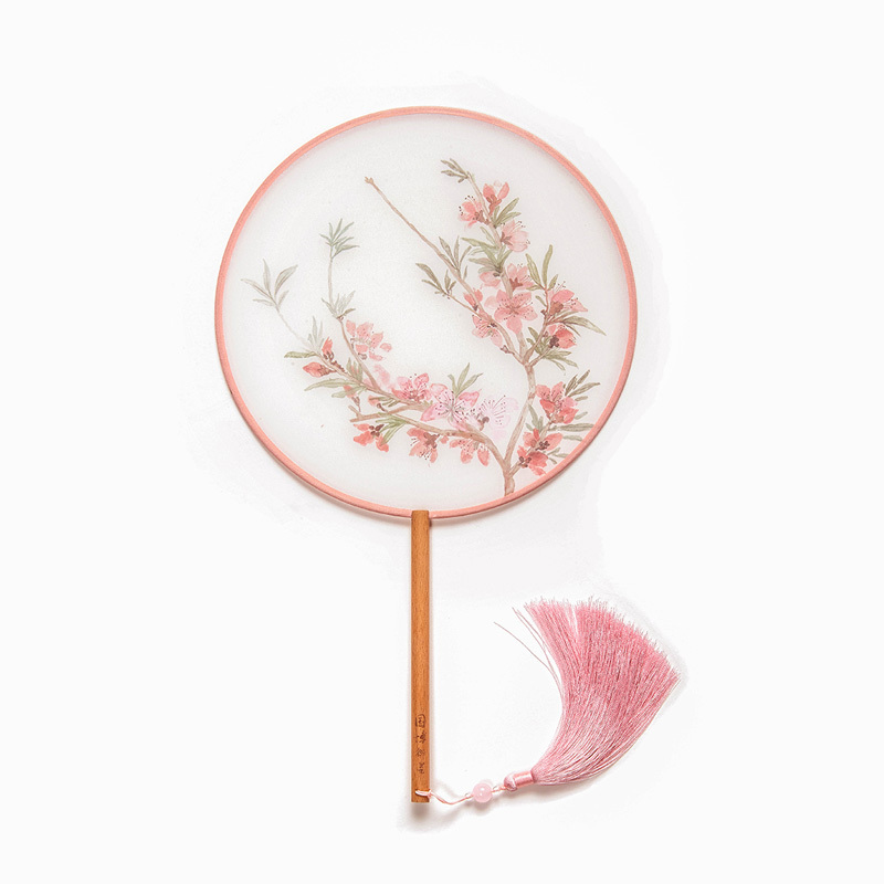 桃花归处恽寿平团扇女复古扇子饰品母亲节文创 三维工匠 桃花归处
