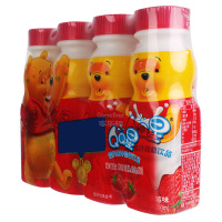 伊利QQ星营养果汁酸奶饮品草莓味200ml*16