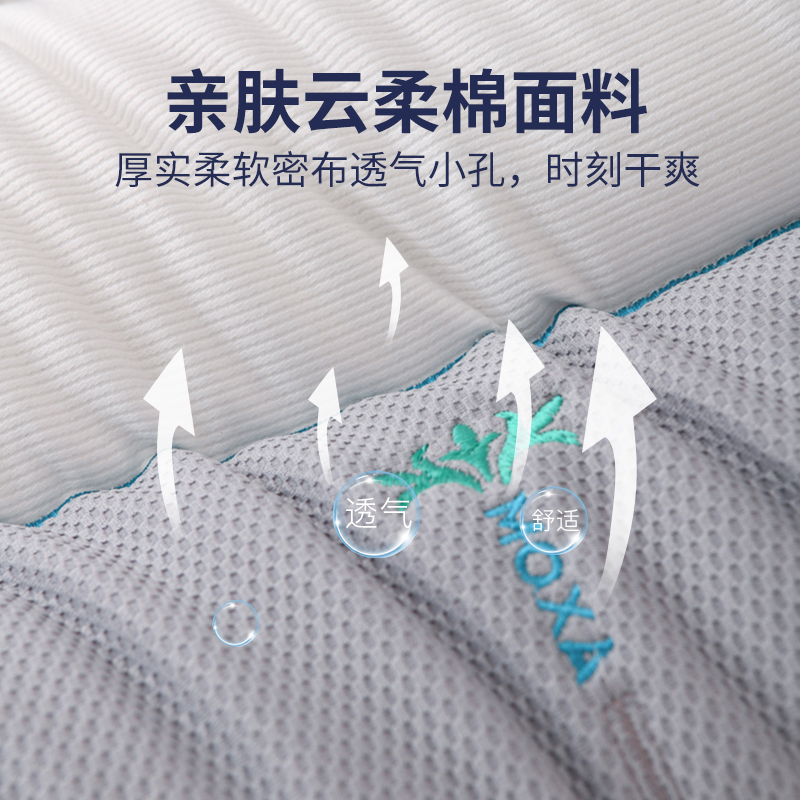 星月居柔棉枕头护颈椎助睡眠枕芯一对家用成人专用睡觉护颈枕单人一只装高清大图