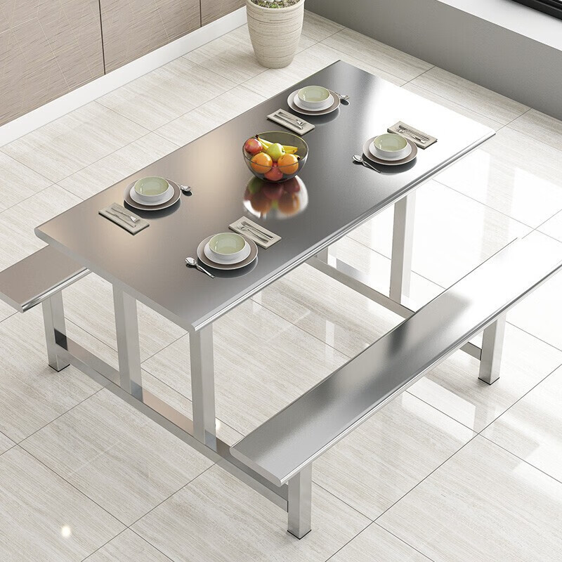 腾焱不锈钢餐桌C12张高清大图
