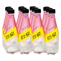 怡泉桃汁苏打水400ml*12瓶无糖气泡水含真正桃汁 0糖0卡0脂