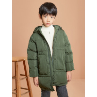[2件2折价:122]米喜迪mecity童装冬新款男童三防面料中长款羽绒服