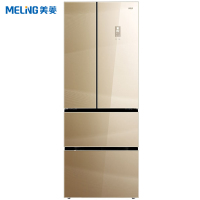 美菱(MELING) BCD-405WPBX 405升 0.1度高精度变频 风冷无霜 流沙金钢化玻璃面板 电脑控温