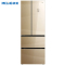 美菱(MELING) BCD-405WPBX 405升 0.1度高精度变频 风冷无霜 流沙金钢化玻璃面板 电脑控温