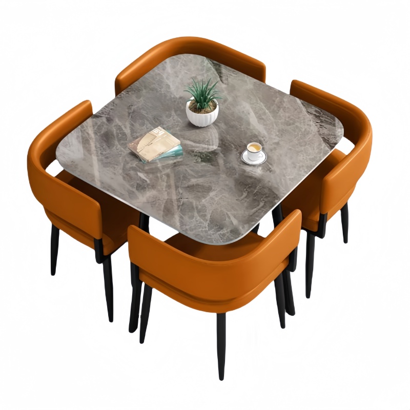 悦兴诚小方桌 一桌4椅90*75cm 套高清大图