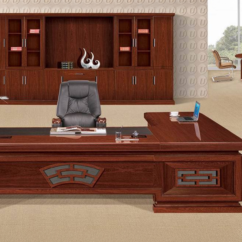 大央班台/办公桌B-3A321 3200W*2400D*780H 办公桌员工位单人办公桌组合简约现代办公室老板桌子高清大图