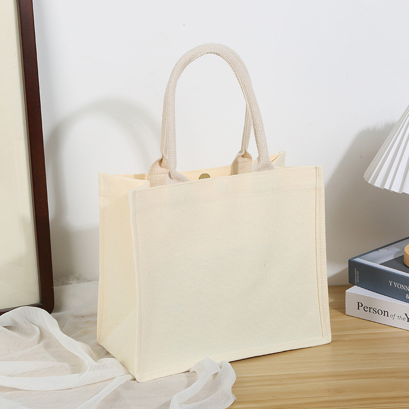 海亚森 M1C140 大号帆布立体托特公文包包底37侧12高32cm 1个(计价单位:把)米白高清大图