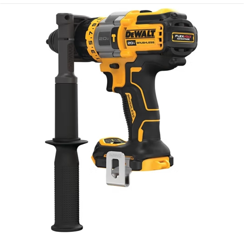 得伟20V锂电无刷智能变压13mm冲击钻一电一充9.0套装DCD999-9X1套高清大图