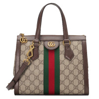 [直营]古驰(GUCCI)Ophidia系列小号双G红绿条复古购物袋女士拉链款单肩包斜挎包 女包