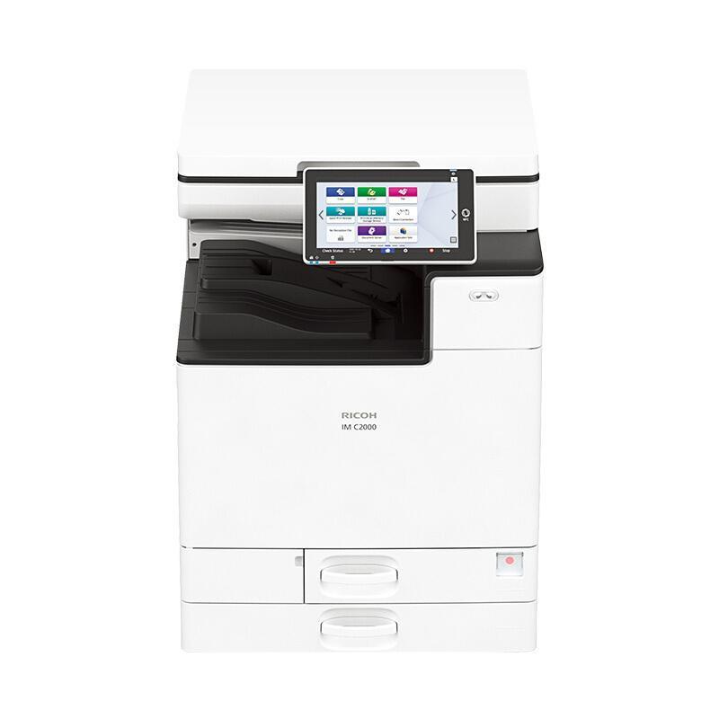 理光IM C2000 A3彩色激光数码打印复印扫描复合机 20页/分钟 10.1英寸高清触控屏 wifi打印 双面打印复印 网络打印扫描(输稿器+双纸盒+内置装订器)高清大图