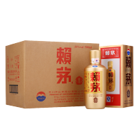 贵州茅台 赖茅 纯粮食酒 白酒礼盒送礼佳品 金樽 酱香型 53度 500ml*6 整箱