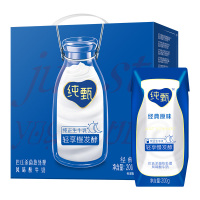 （4月产）蒙牛纯甄巴氏杀菌热处理风味酸牛奶利乐钻200g×12盒