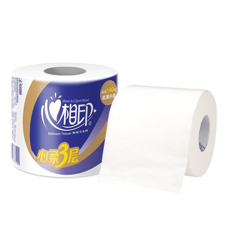 6BT910(提装)心相印四层卷筒卫生纸140克*10粒*6提装高清大图