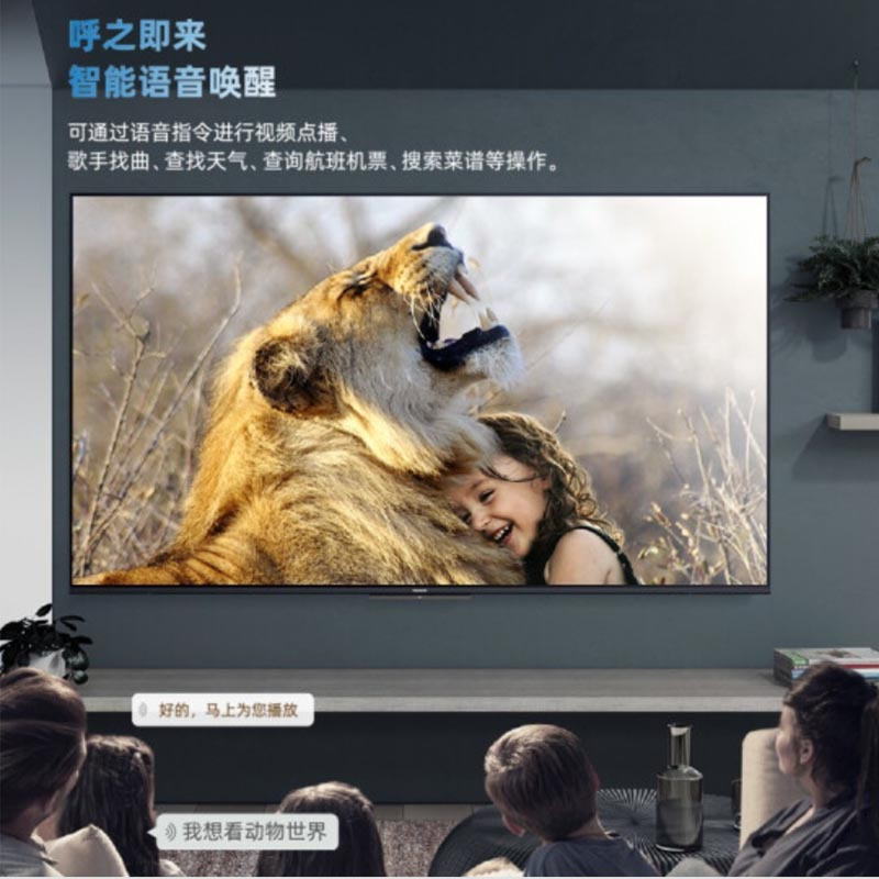 松下电视 TH-75JX680C 75英寸悬浮屏 智能语音遥控 智能网络4K超高清 无线WiFi 蓝牙,六色驱动技术