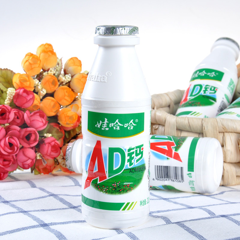 AD钙奶含乳饮品220g*24瓶整箱装酸甜奶饮品哇哈哈高清大图