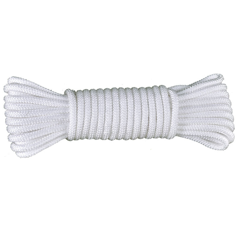 工霸(GONGBA)耐磨尼龙绳安全绳尼龙编织绳帐蓬绳捆绑绳子 6mm 100米/捆 1捆