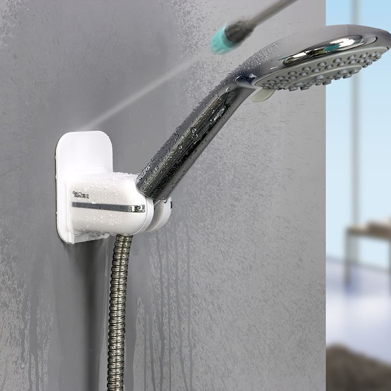 背胶花洒座 免打孔花洒支架 壁挂可调节淋蓬头底坐淋浴花洒架