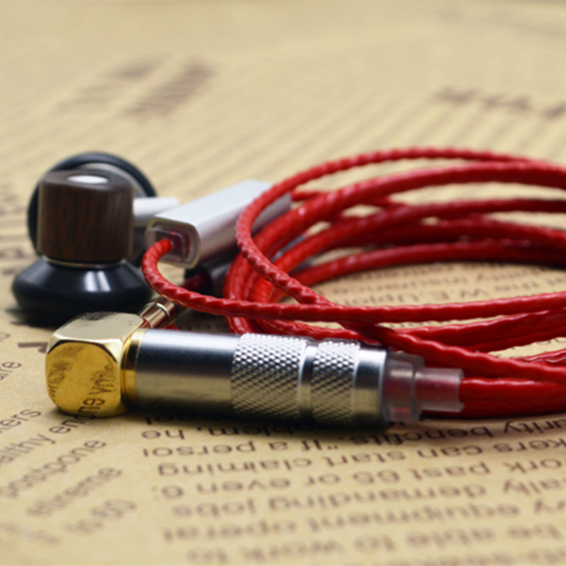 发烧 高音质hifi平头type-c耳机木质腔体重低音diy通用耳塞式带麦