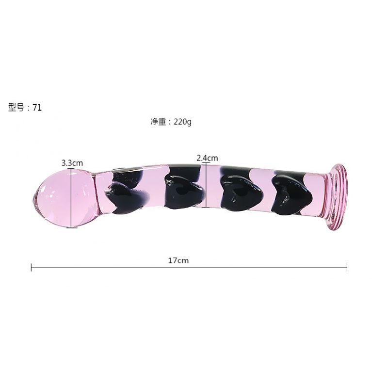 玻璃后庭肛塞仿真阳具冰火两重天男女情趣用品性工具茎体带刺成人高清大图