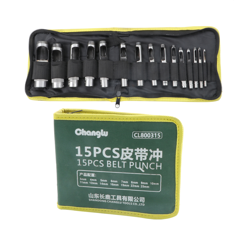 长鹿 15PCS皮带冲 15PCS高清大图