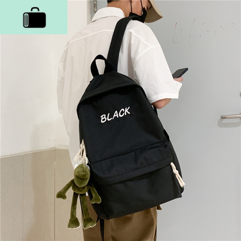ins超火书包女韩版高中原宿ulzzang初中生背包男简约大学生双肩包NEWLAKE高清大图