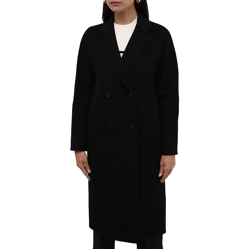 阿玛尼emporioarmani秋冬款女士绵羊毛长款大衣外套8n2l022nwez