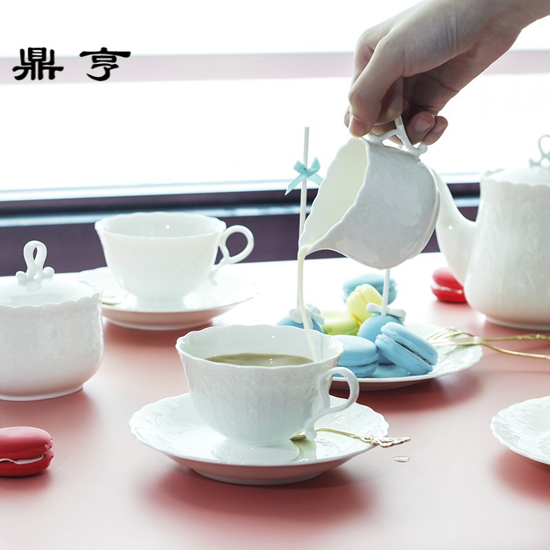 鼎亨现货日本进口Silkywhite骨瓷茶壶奶罐糖罐咖啡杯套装