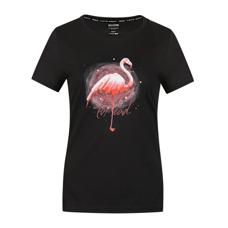 探路者户外速干T恤短袖女款户外徒步快干T恤圆领速干短袖女春夏季女式速干衣旅行吸汗运动休闲T恤女