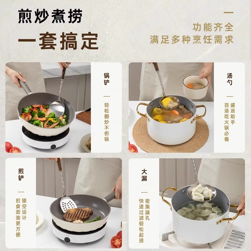 张小泉304食品级不锈钢汤勺大号盛汤盛粥专用长柄耐高温勺8138