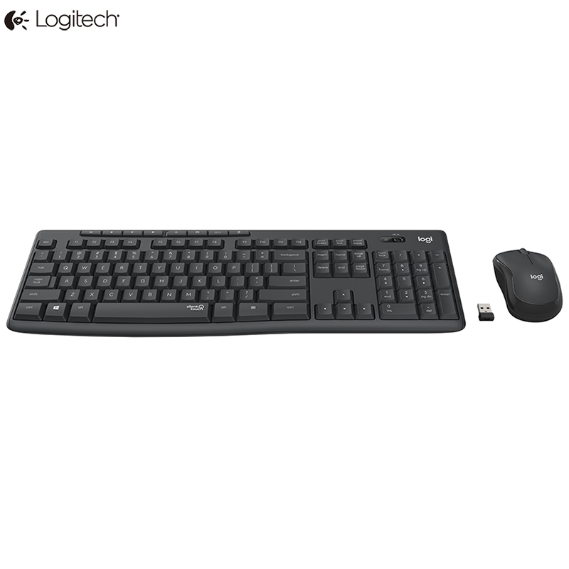 罗技(Logitech) 无线静音键鼠套装MK295
