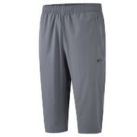 361°七分裤男新款直筒冰丝运动短裤宽松透气休闲跑步男裤裤子652424710V 砾石灰 L