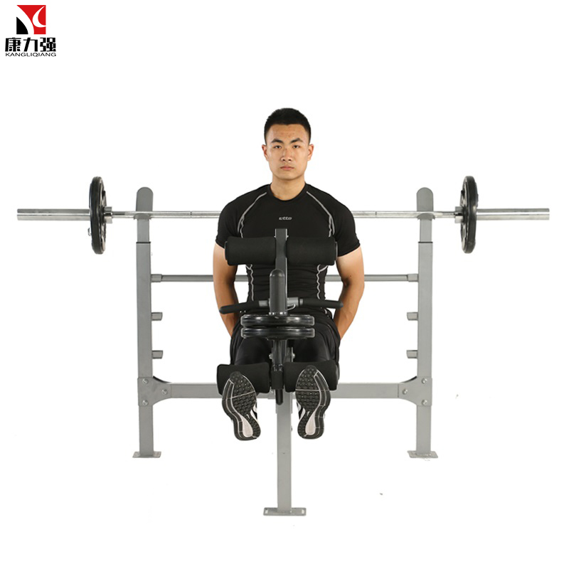 康力强WF-Q8家用多功能举重卧推架室内力量训练器械杠铃举重床WF-Q8单机+80KG杠铃片+1.8米杆高清大图