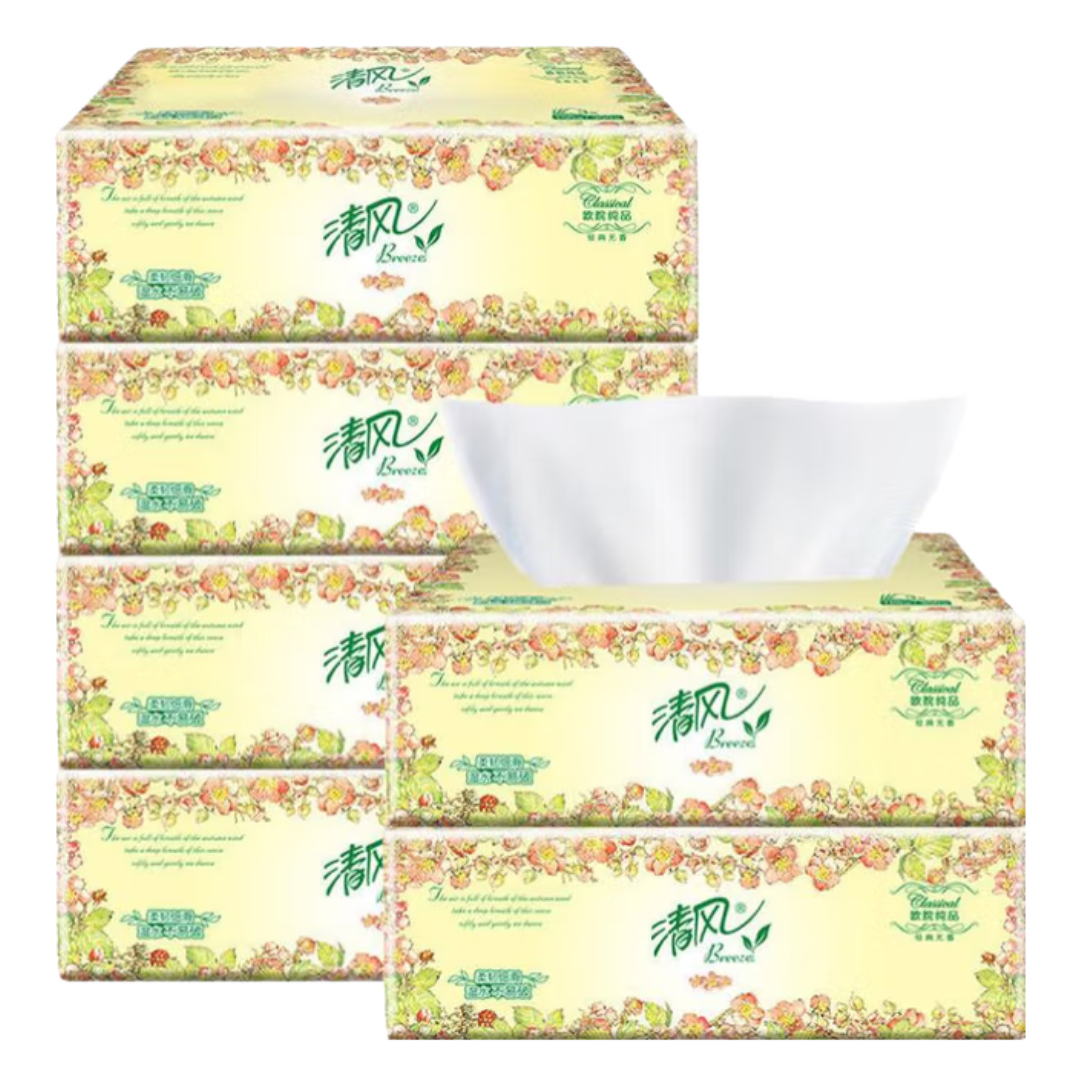 [AH]欧院清风2包纯品抽纸 3层 100抽*2包家庭分享装高清大图