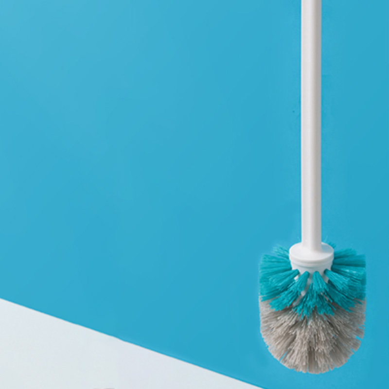 茶花马桶刷长柄防溅水长刷无死角磨砂质感软毛刷子251003高清大图