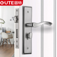 固特GUTE 换锁请看此款室内卧室房门不锈钢门锁可调节家用实木门锁具(适合门厚35-45mm)