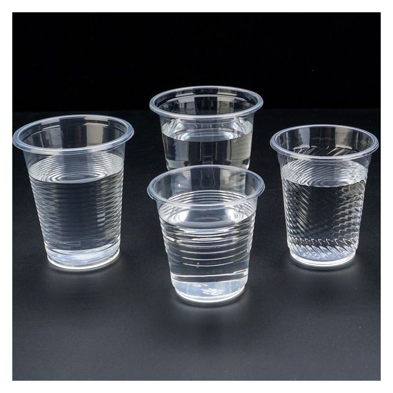 一次性塑料加厚杯子透明一次性杯子整箱50-1000只