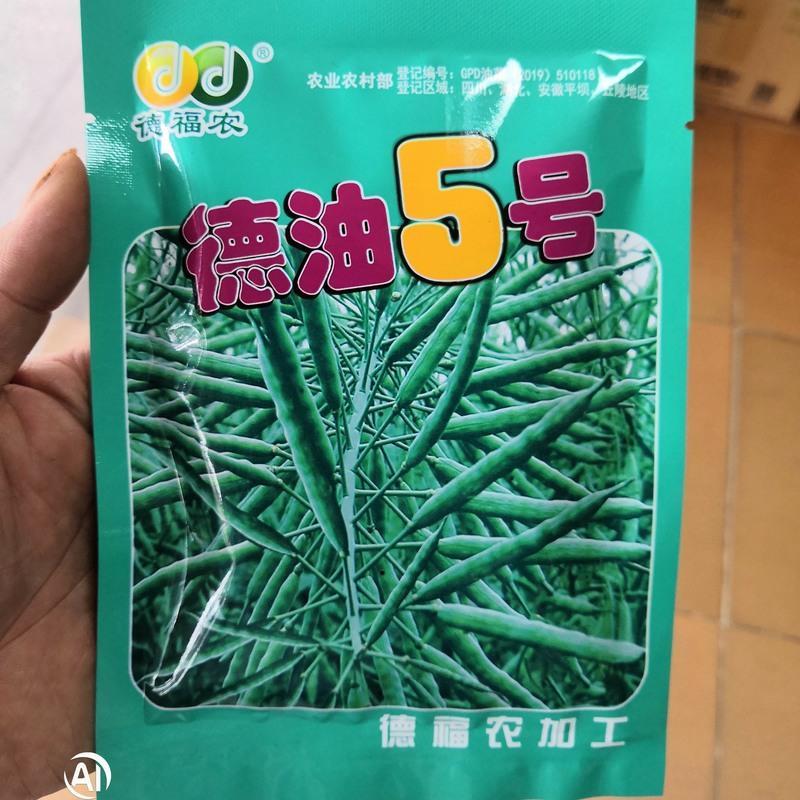 四川德油5号油菜种子矮杆高产高油抗病抗倒伏矮杆油宝油菜籽秋冬 德油5号
