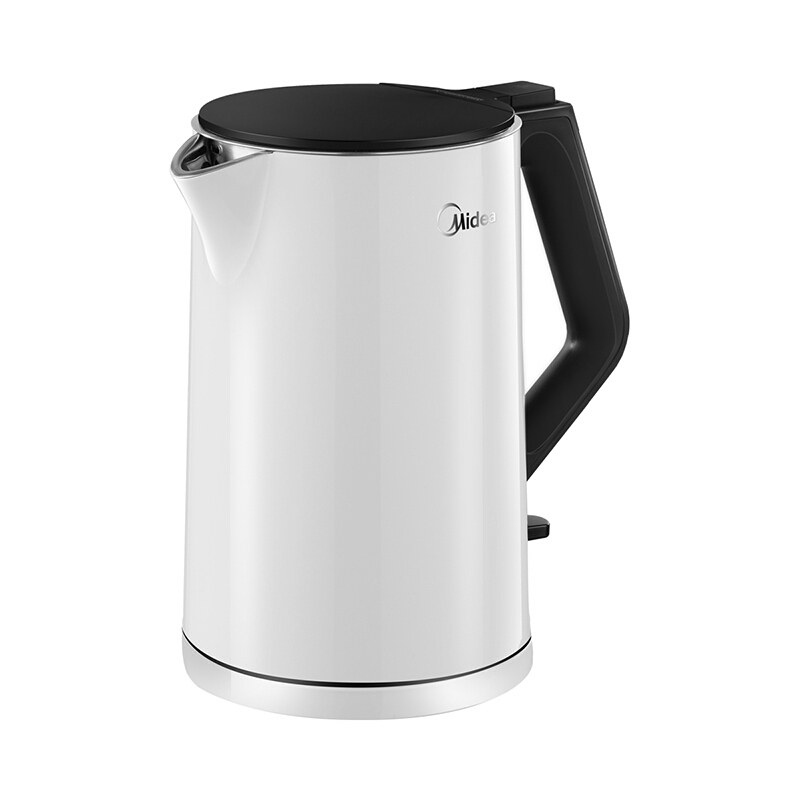 美的(Midea)电热水壶HJ1508a防烫304不锈钢煮茶家用1.5升自动断电 进口温控器 塑料外壳1.2-1.5L