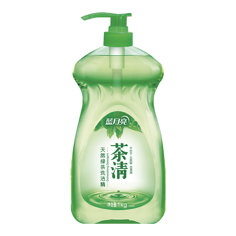 蓝月亮绿茶洗洁精1kg*2 81000471高清大图