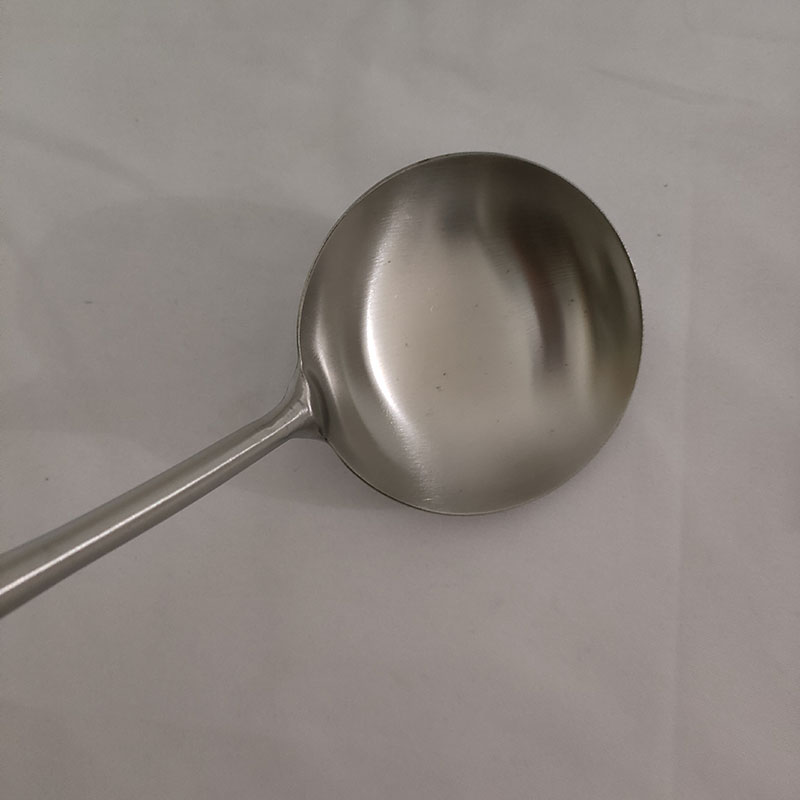 顺心优 304不锈钢加长木柄炒勺 425*100/把高清大图